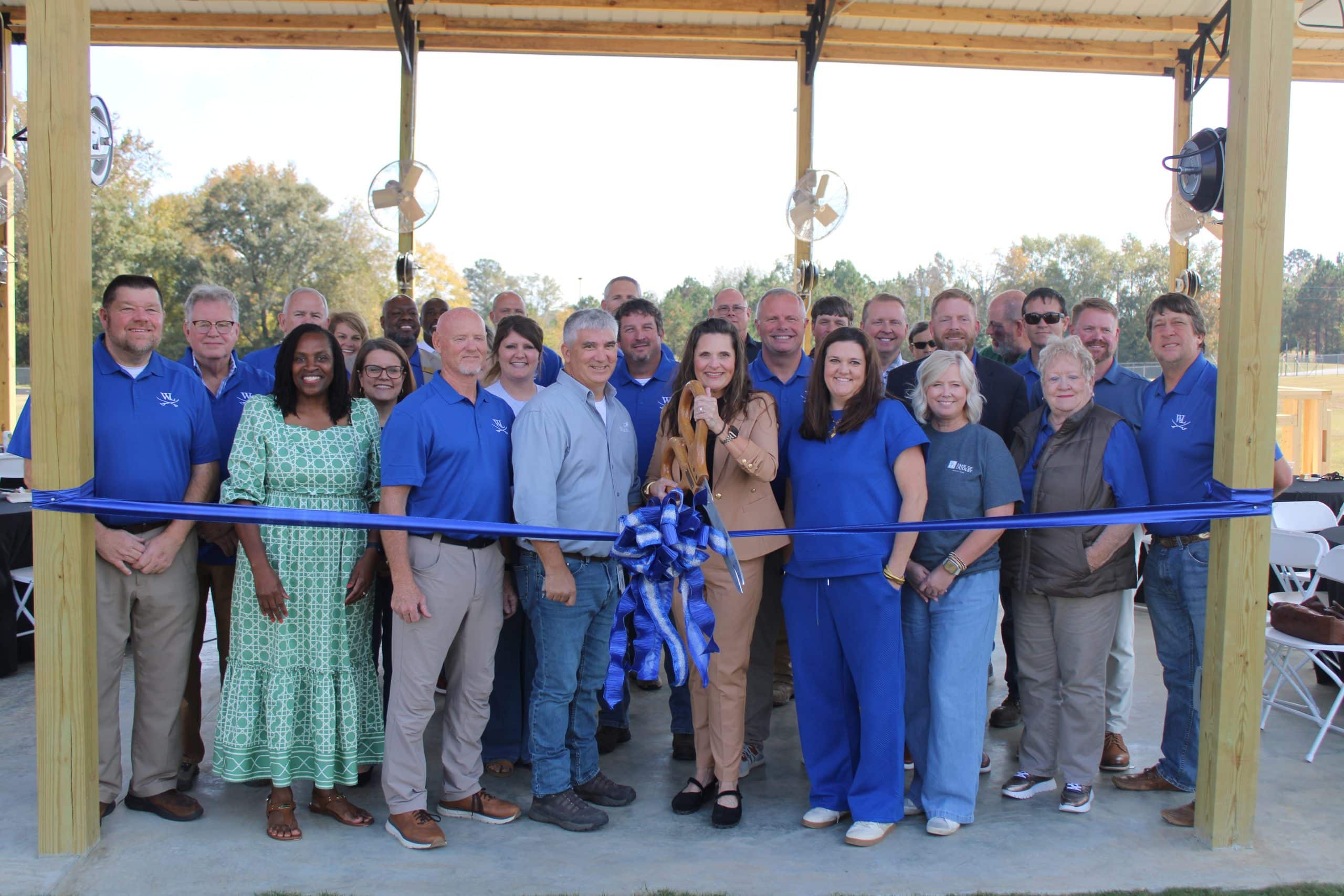 West Laurens High celebrates construction of new outdoor classroom