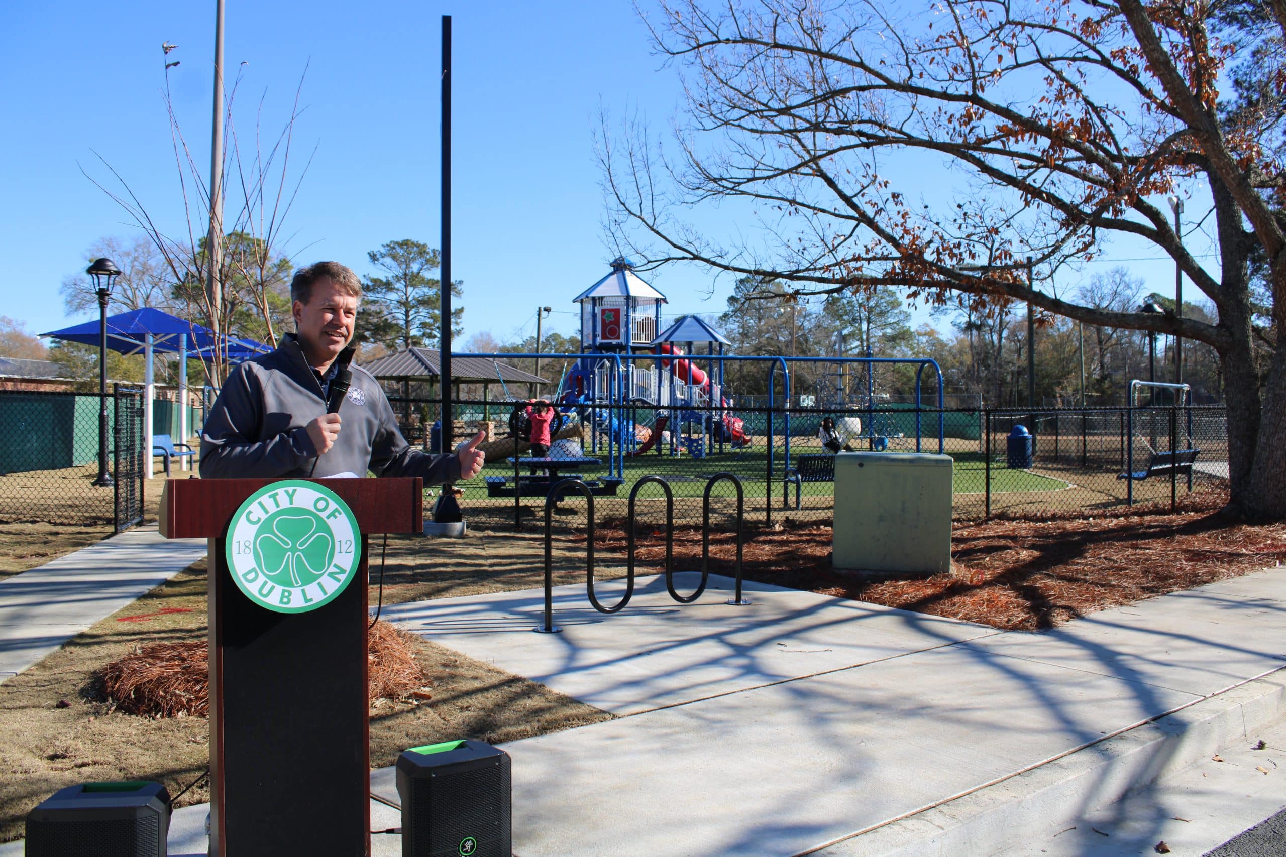Dublin celebrates new playground, improvements at Hilburn Park