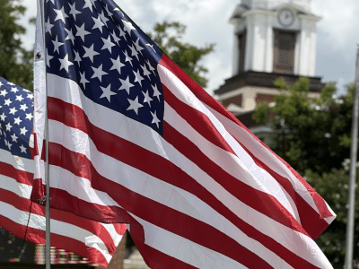 US flag, Bleckley County Courthouse